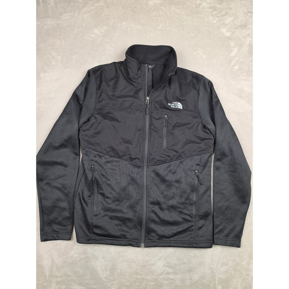 The North Face Hybrid Full Zip Jacket Mens M Black NF0A3LH6 Fleece Outdoor